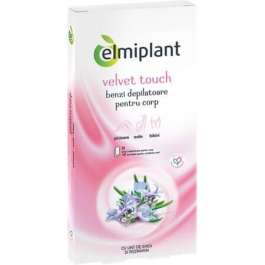 Elmiplant Benzi Depilatoare pentru fata cu unt de shea si rozmarin 20 bucati