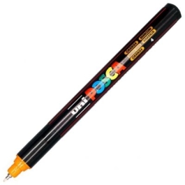 Marker UNI PC-1MR 0. 7 mm varf metalic fin orange Posca