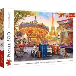 Puzzle Sarbatori la Paris 500 piese Trefl