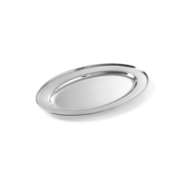 Tava servire ovala, inox, 45x29 cm, Hendi