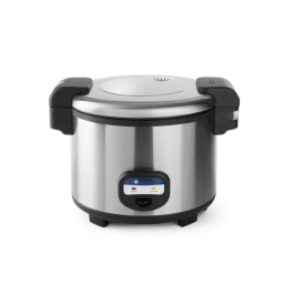 Fierbator si Incalzitor orez profesional, 5,4 lt, Hendi, carcasa inox, 1950W, pentru 30 cesti orez uscat