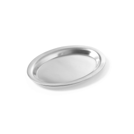 Tava servire ovala, Hendi, inox, ovala 265x195 mm