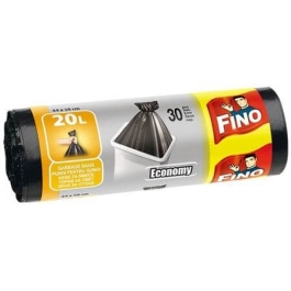 Fino saci menajeri negru 30 buc, 20 l
