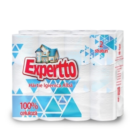 Expertto Hartie igienica alba, 24 role