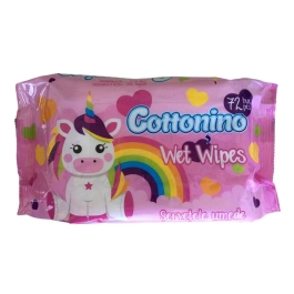Cottonino Servetele umede pentru copii Pink, 72 buc