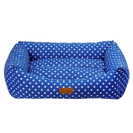 4DOG Culcus DELUXE Makaron M 62x44x22 cm Albastru