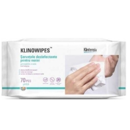 Klintensiv Klinowipes Servetele umede dezinfectante maini 70 buc, avizat Ministerul Sanatatii