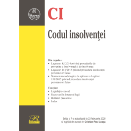 Codul insolventei. Editia a 7-a actualizata la 23 februarie 2025