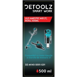 Ulei amestec MIX 2T ROSU 500ml