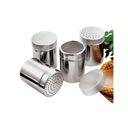 Pudriera pentru zahar, rotunda, inox, diametru 70 mm, inaltimea 90mm
