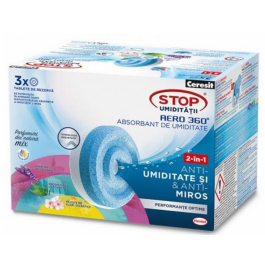 Dezumidificator rezerva absorbant umiditate Aero 360°, 1350g parfum mix 3 buc  Ceresit