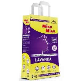 MIAU MIAU Asternut igienic lavanda 5KG