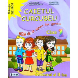 Caietul Curcubeu. MEM de la usor la greu. Clasa I, semestrul al II-lea - Paula Copacel