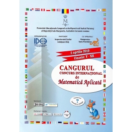 Matematica distractiva, clasele V-XII (2019). Proiectul International de Matematica Aplicata Cangurul