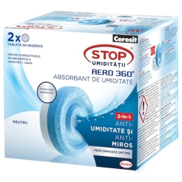 Dezumidificator rezerva absorbant umiditate Aero 360° Neutral, 2 buc Ceresit