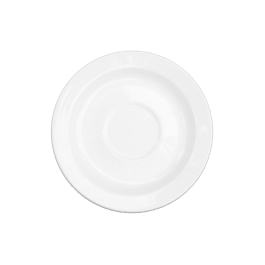 Farfurie pentru ceasca cafea, portelan, diametru 150mm, alb