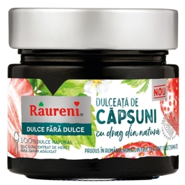 Dulceata capsuni fara zahar, 240g - Raureni