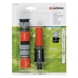 Duza de stropit, PVC, debit reglabil + stut robinet + cuple 1/2