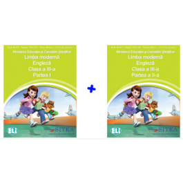 Manual de Limba moderna Engleza, Clasa a III-a, partea I + partea a II-a. Contine editia digitala. Colectia Merry Team - Mady Musiol