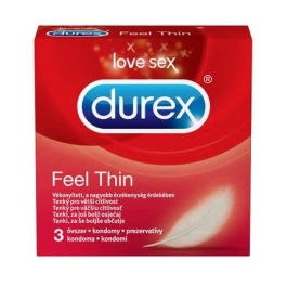 Durex Prezervative Feel Thin, 3 buc