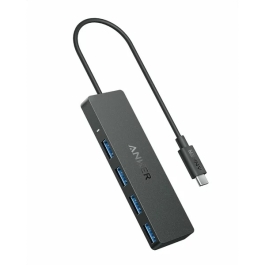 Hub Anker USB-C 4-in-1, 4x USB-A, 5Gbps, Negru