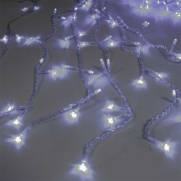 Instalatie Tip Ploaie, 140 Becuri, 0.5 m x 2 m, Alba