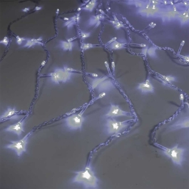 Instalatie Tip Ploaie, 400 Becuri, 0.5 m x 6 m, Alba