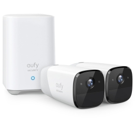 Kit supraveghere video eufyCam 2 Pro Security wireless, Rezolutie 2K, IP67, Nightvision, 2 camere video