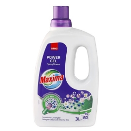 Sano Maxima Detergent Concentrat pentru rufe power gel Spring Flower, 60 spalari, 3 L