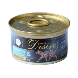 MIAU MIAU DESIRE Conserva Pui File si Orez in Gelatina 85g