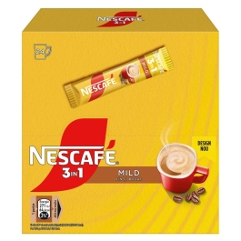 Cafea solubila, Nescafe 3 in 1 Mild, 15g x 24 plicuri