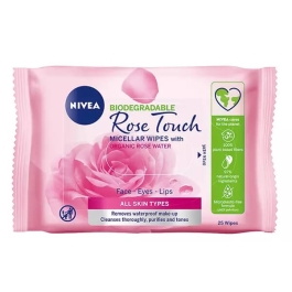 Nivea Servetele demachiante MicellAir Rose Water, 25 buc