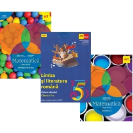 Pachet auxiliare clasa a 5-a. Culegere de Matematica. Clubul Matematicienilor semestrele 1 2 si Limba si literatura romana. Caietul elevului - Marius Perianu Florentina Samihaian
