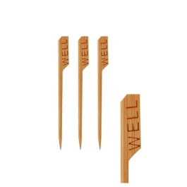 Set 250 bete pentru friptura, unica folosinta, din bambus, lungime 90mm