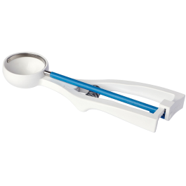 Portionator inghetatata, lama si arcul din inox, axul central are culoare albastra