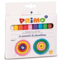Plastilina Morocolor, 10 culori, 20 gr/culoare (MC15567)