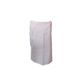 Sort lung, bumbac, culoare alba