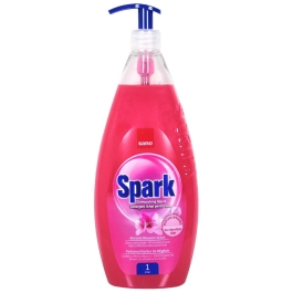 Sano Spark detergent de vase cu pompita, Flori de migdale, 1L