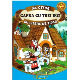 Invat sa citesc CAPRA CU TREI IEZI cu litere de tipar - Ion Creanga