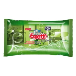 Servetele umede pentru suprafete ceramice Lemon, 40 buc, Expertto