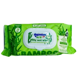 Servetele umede Bamboo cu capac, 80 buc Hygienium