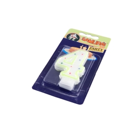 Lumanare decorativa tort, cifra 4