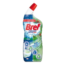 Solutie pentru toaleta Gel Pine, 700 ml, Bref Power Active