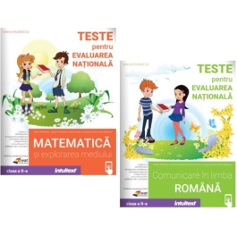 Set Teste de matematica si limba romana pentru Evaluarea Nationala de clasa a 2-a - Mirela Mihaescu