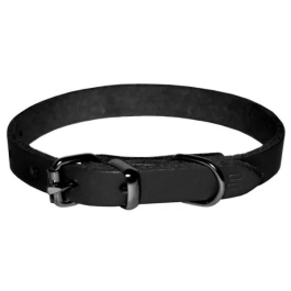 Zgarda Simpla Neagra 20x450 mm 4DOG 